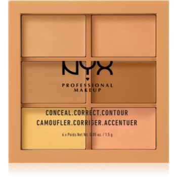 NYX Professional Makeup Conceal. Correct. Contour paletă de contur și corectare imagine