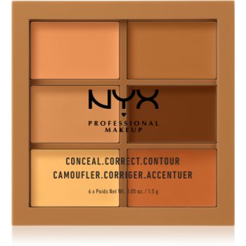 NYX Professional Makeup Conceal. Correct. Contour paletã de contur ?i corectare poza
