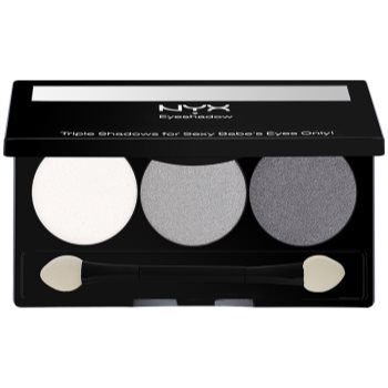 

NYX Professional Makeup Triple палітра тіней відтінок 20 White Pearl/Silver/Charcoal 2,1 гр