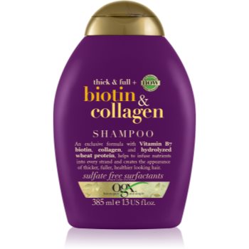 OGX Biotin & Collagen ?ampon pentru îngro?are pentru pãr cu volum poza