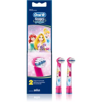 Oral B Stages Power EB10 Princess náhradní hlavice pro zubní kartáček extra soft 2 ks