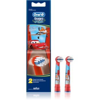 Oral B Stages Power EB10 Cars náhradní hlavice pro zubní kartáček extra soft 2 ks