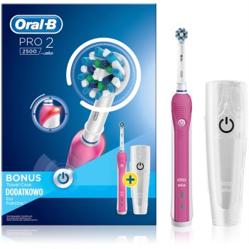 

Oral B Pro 2500 Pink D20.513MX електрична зубна щітка