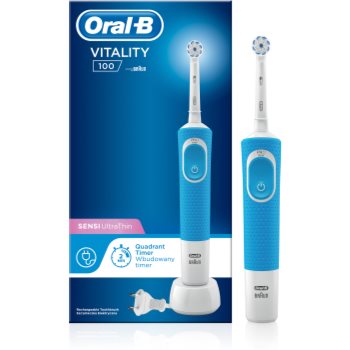 Oral B Vitality 100 Sensi UltraThin D100.413.1 Blue periuta de dinti electrica poza