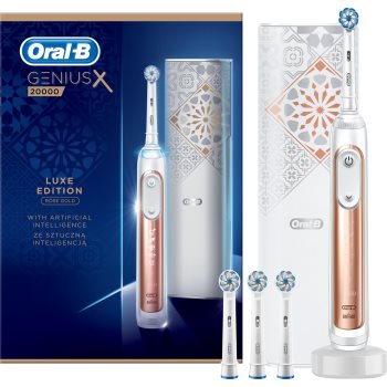 Oral b geniusx 20000 luxe edition rose gold periuta de dinti electrica