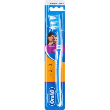 Oral B 1-2-3 Classic Care perie de dinti mediu