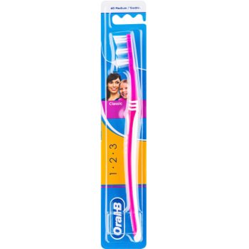 Oral B 1-2-3 Classic Care perie de dinti mediu