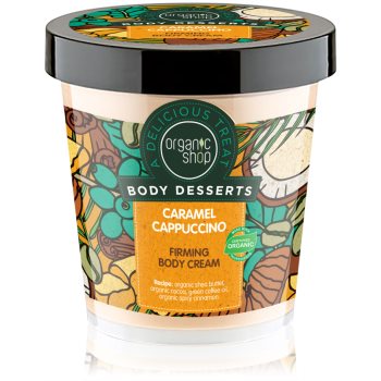 Organic shop body desserts caramel cappuccino crema de corp pentru fermitatea pielii