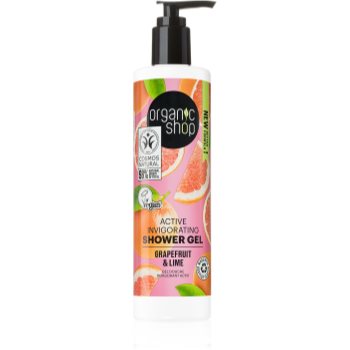 Organic shop organic grapefruit & lime gel de duș activ