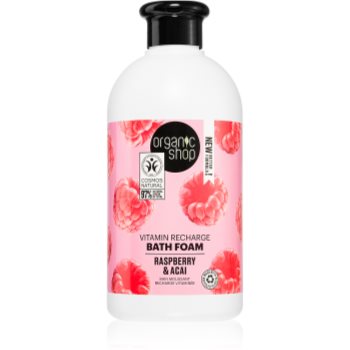Organic shop organic raspberry & acai spumă de baie cu vitamine