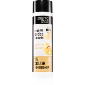 Organic shop organic jojoba & orchid balsam pentru păr vopsit