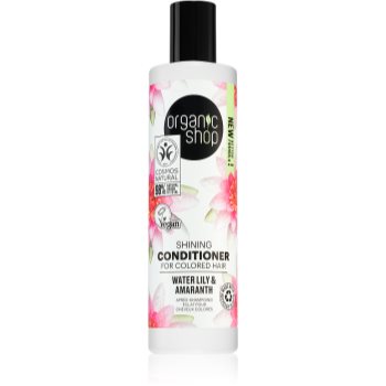 Organic shop organic shea & lily balsam pentru păr ușor de pieptănat cu efect iluminator