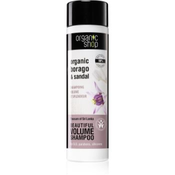 Organic Shop Organic Borago & Sandal sampon pentru volum
