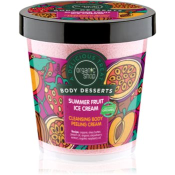 Organic Shop Body Desserts Summer Fruit Ice Cream crema exfolianta pentru curatare
