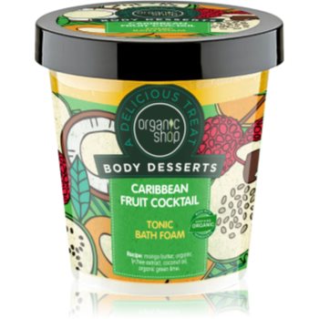 Organic shop body desserts caribbean fruit cocktail spumă de baie tonifiantă
