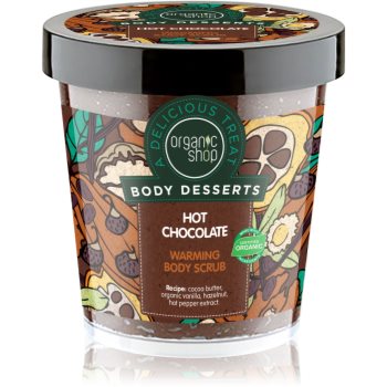 Organic shop body desserts hot chocolate exfoliant hrănitor pentru corp