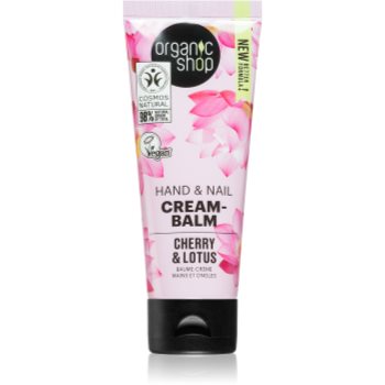 Organic shop organic cherry & lotus balsam fortifiant pentru maini si unghii