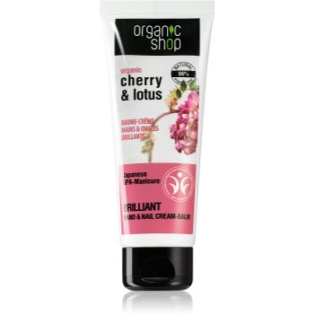 Organic Shop Organic Cherry & Lotus balsam fortifiant pentru maini si unghii poza