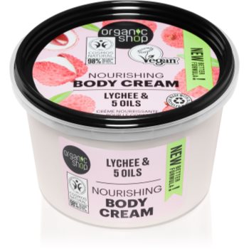 Organic shop organic lychee & 5 oils crema de corp