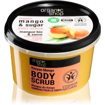 Organic Shop Body Scrub Mango & Sugar exfoliant corporal pentru piele mătăsoasă și netedă imagine
