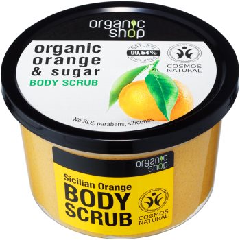 Organic shop organic orange & sugar exfoliant tonifiant pentru corp