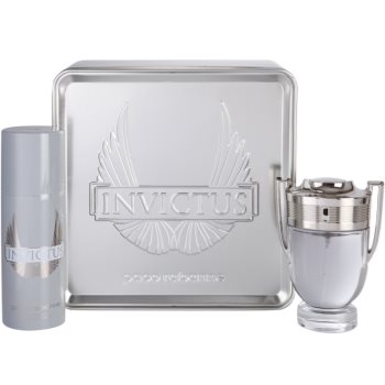 Paco Rabanne Invictus dárková sada III. toaletní voda 100 ml + deodorant ve spreji 150 ml