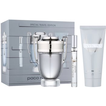

Paco Rabanne Invictus подарунковий набір ХІІ Туалетна вода 100 ml + Туалетна вода 10 ml + шампунь для тіла 100 ml