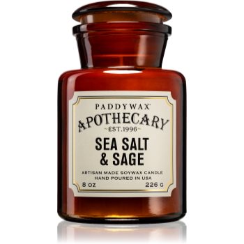 Paddywax apothecary sea salt & sage lumânare parfumată