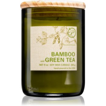 Paddywax eco green bamboo & green tea lumânare parfumată