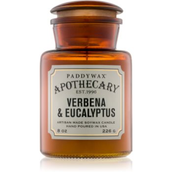Paddywax Apothecary Verbena & Eucalyptus lumânare parfumatã poza