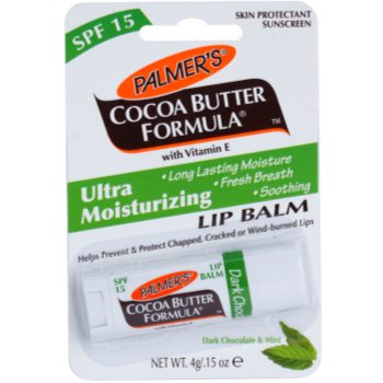 

Palmer's Face & Lip Cocoa Butter Formula зволожуючий бальзам для губ SPF 15 присмак Dark Chocolate & Mint 4 гр