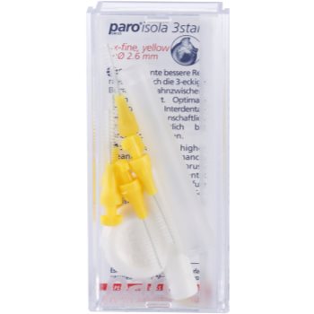 

Paro Isola 3Star замінні тригранні міжзубні щітки 5 шт + тримач 1052 XX-Fine 2,6 mm