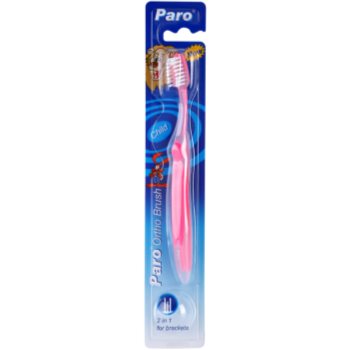 

Paro Ortho щітка зубна ортодонтична для дітей Pink