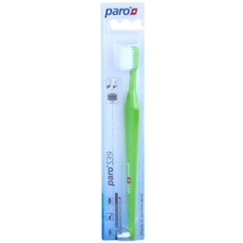 

Paro S39 зубна щітка + монопучкова щітка 2 в1 м'яка Light Green