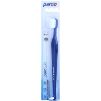 

Paro S39 зубна щітка + монопучкова щітка 2 в1 м'яка Dark Blue