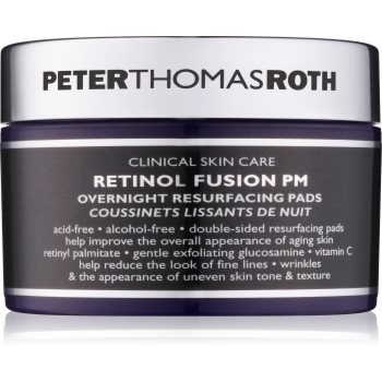 

Peter Thomas Roth Retinol Fusion PM нічні спонжики для обличчя проти зморшок 30 кс