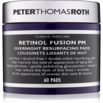 

Peter Thomas Roth Retinol Fusion PM нічні спонжики для обличчя проти зморшок 60 кс