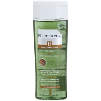 Pharmaceris h-hair and scalp h-sebopurin sampon cu efect calmant pentru par si scalp gras