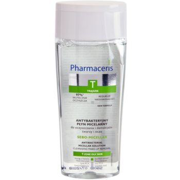 Pharmaceris T-Zone Oily Skin Sebo-Micellar apa pentru curatare cu particule micele pentru ten acneic