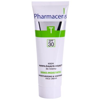 Pharmaceris t-zone oily skin sebo-moistatic crema calmanta si hidratanta pentru piele uscata si iritata in urma tratamentului antiacneic