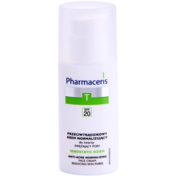 Pharmaceris T-Zone Oily Skin Sebostatic Day crema de zi pentru pori pentru ten acneic