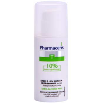 Pharmaceris t-zone oily skin sebo-almond peel crema de noapte pentru curatare si regenerativa pentru definirea pielii