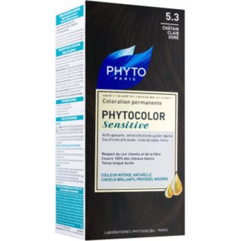 

Phyto Color Sensitive перманентна фарба для волосся відтінок 5.3 Light Golden Chestnut