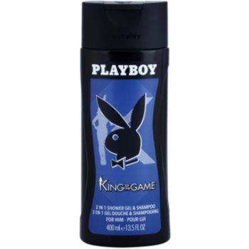 Playboy King Of The Game gel de dus pentru barbati 400 ml