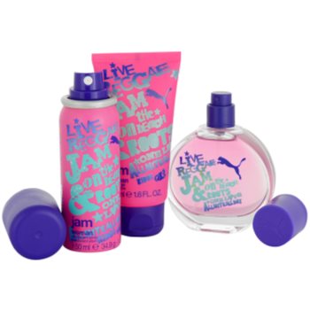 Puma Jam Woman dárková sada I. toaletní voda 40 ml + sprchový gel 50 ml + deodorant ve spreji 50 ml