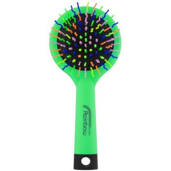 

Rainbow Brush Large Щітка для волосся з дзеркальцем Green