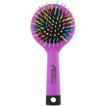

Rainbow Brush Large Щітка для волосся з дзеркальцем Purple