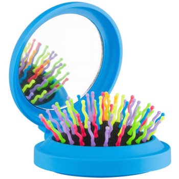 

Rainbow Brush Pocket Щітка для волосся з дзеркальцем Blue