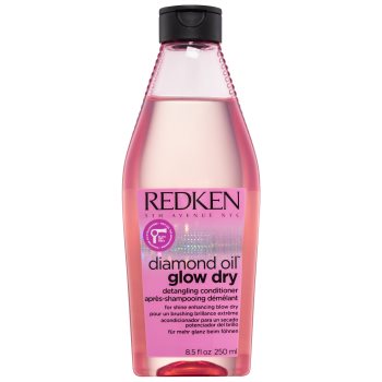 Redken diamond oil glow dry balsam pentru păr ușor de pieptănat cu efect iluminator