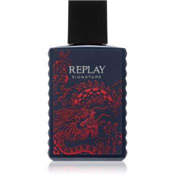 Replay signature red dragon eau de toilette pentru bărbați